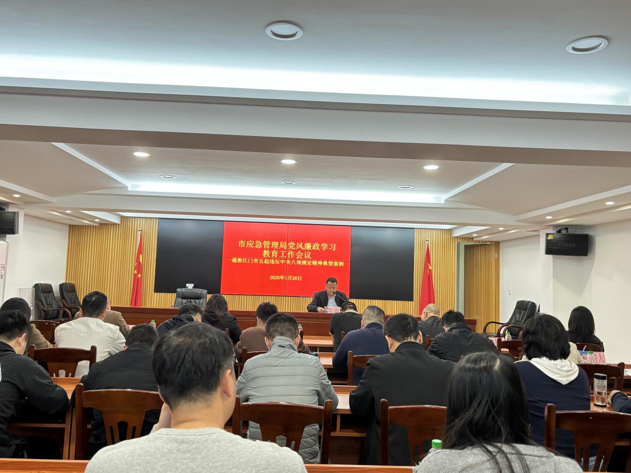 市應急管理局召開黨風廉政學習教育會議