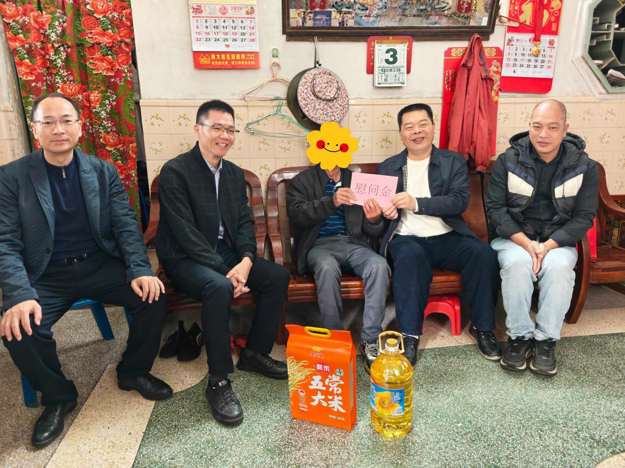 劉威龍帶隊到蜆岡鎮開展節前走訪慰問并督導安全生產工作